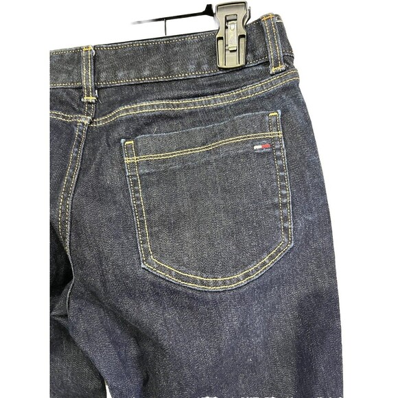 Tommy Hilfiger Dark Wash Mid-Rise Trouser Bootcut Denim Jeans Women’s Size 6S - Picture 8 of 8